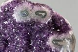 Sparkly, Deep Purple Amethyst Geode - Artigas, Uruguay #227747-6